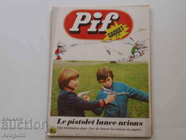 "Pif Gadget" 273 with black and white "Loup Noir" (read the description), Pif "Pif Gadget" 273 with black and white "Loup Noir" (read the description), Pif