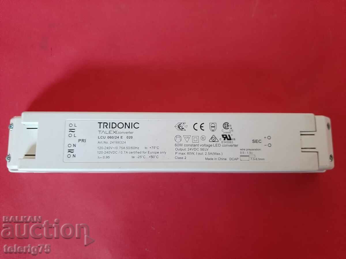 Driver Converter for LED Strips' TRIDONIC'-24V, 60W