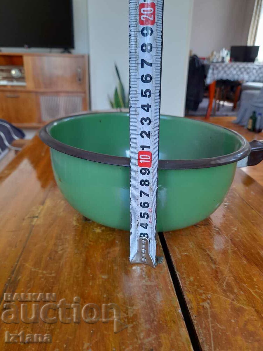 Old enameled strainer, colander - 5 Old enameled strainer, colander - 5