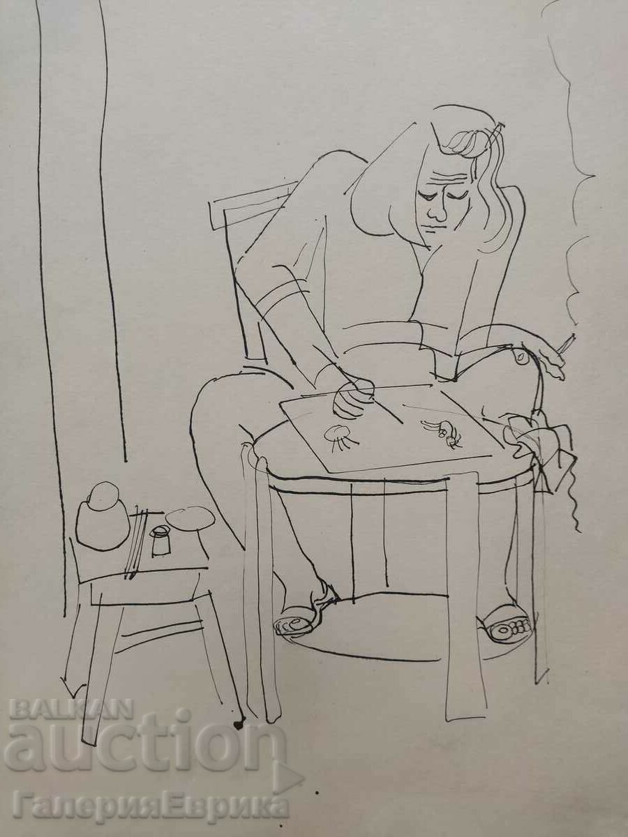 Auction  Masterful drawing