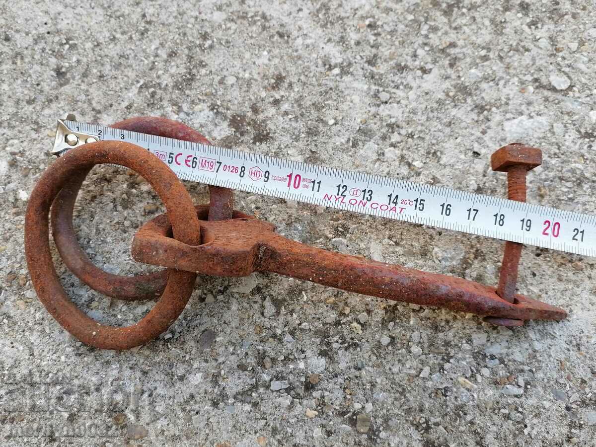 Metal rings, wrought iron for a wagon - 5 Metal rings, wrought iron for a wagon - 5