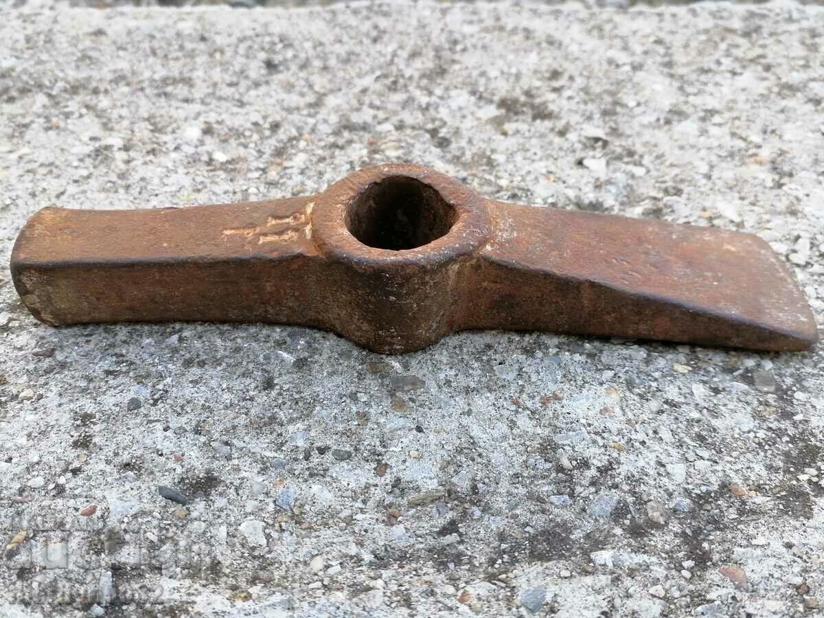Old Bulgarian hammer hammer tool forged wrought iron - 6 Old Bulgarian hammer hammer tool forged wrought iron - 6