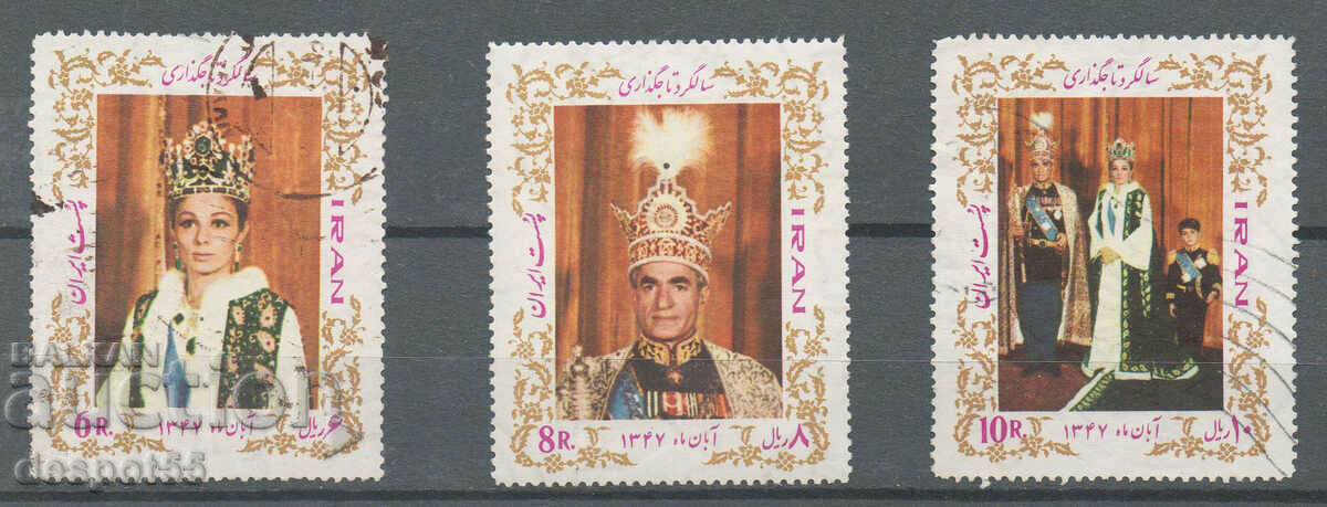 1968. Иран. Коронация на императора и императрицата.