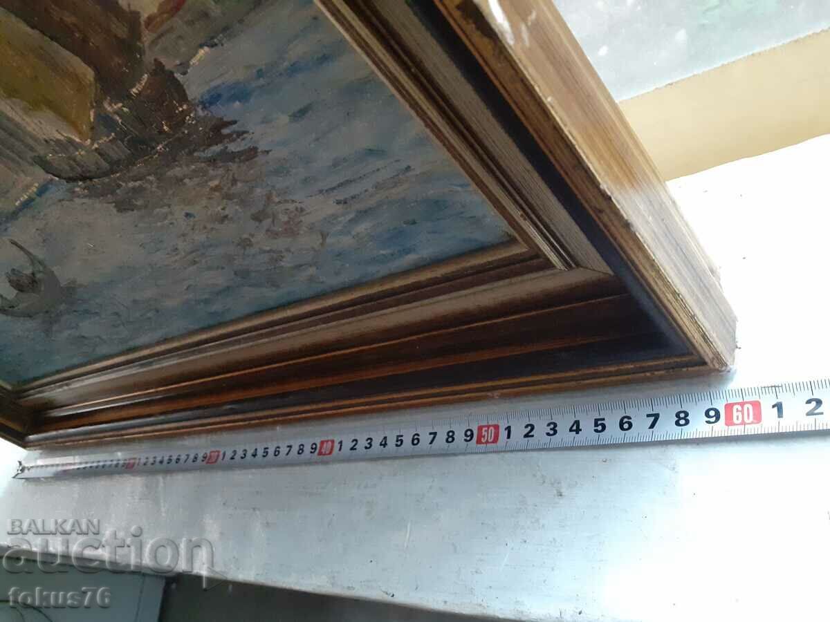 Old master painting oil on canvas signed frame - 6 Old master painting oil on canvas signed frame - 6