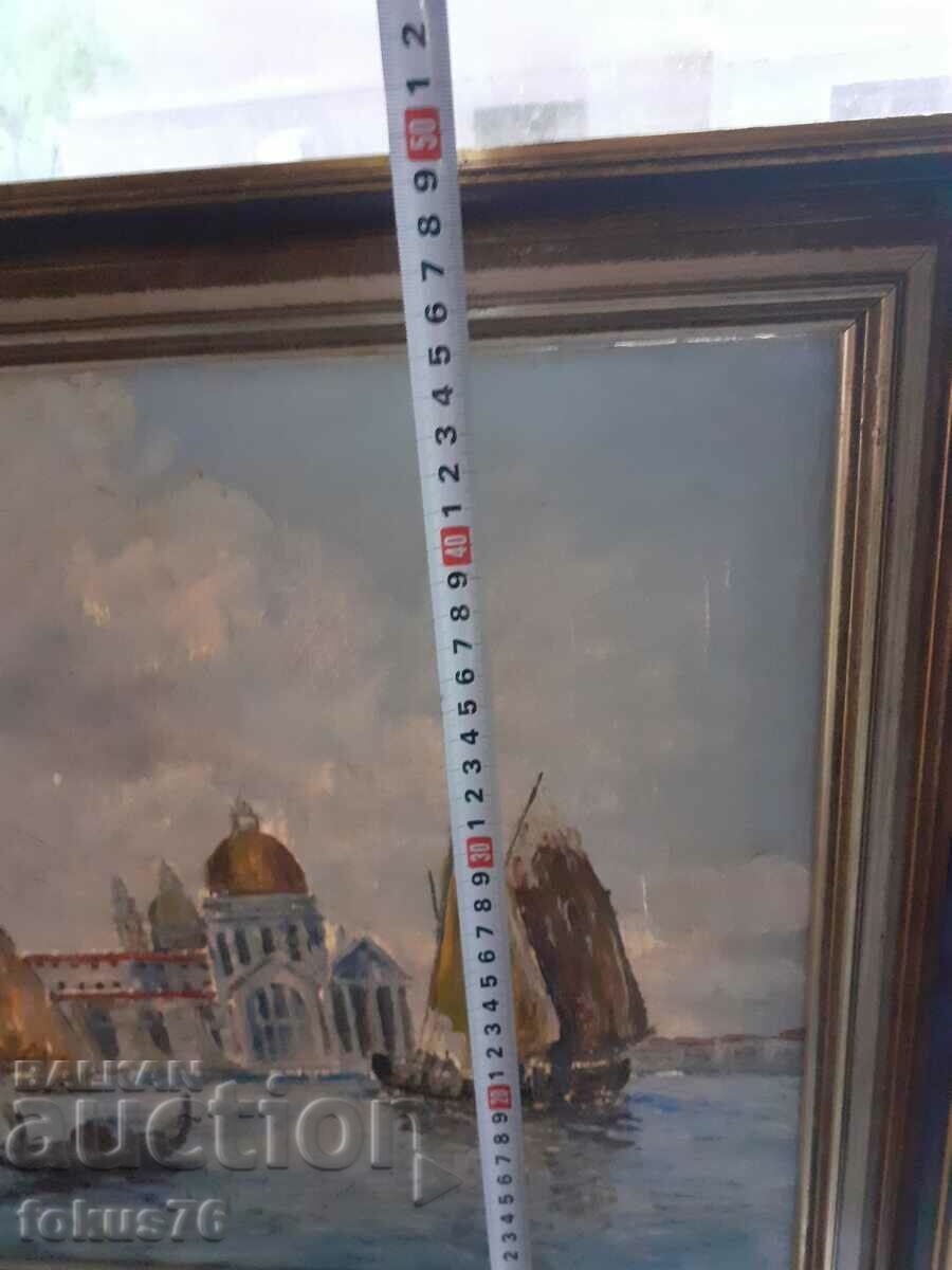 Old master painting oil on canvas signed frame - 7 Old master painting oil on canvas signed frame - 7