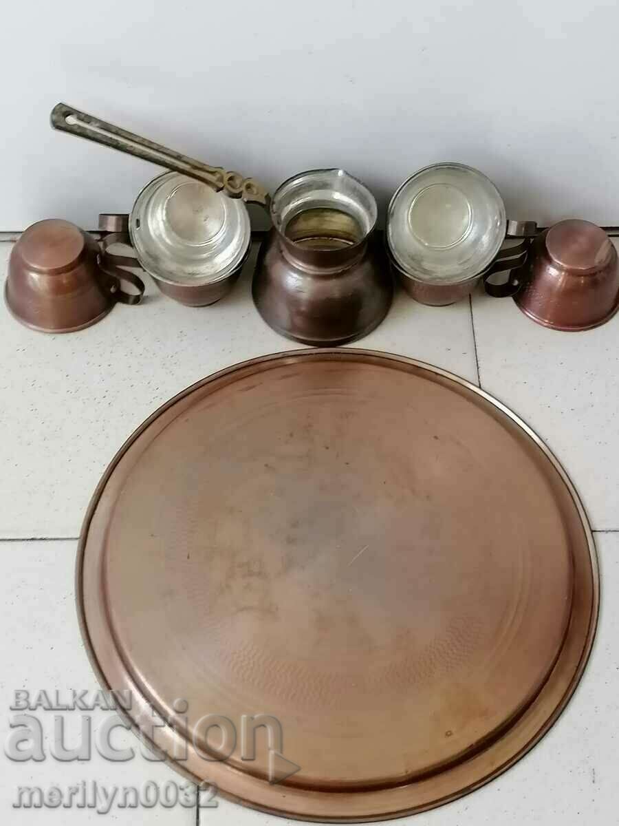 Coffee shop, bakery, copper pot, cups, cups - 6 Coffee shop, bakery, copper pot, cups, cups - 6