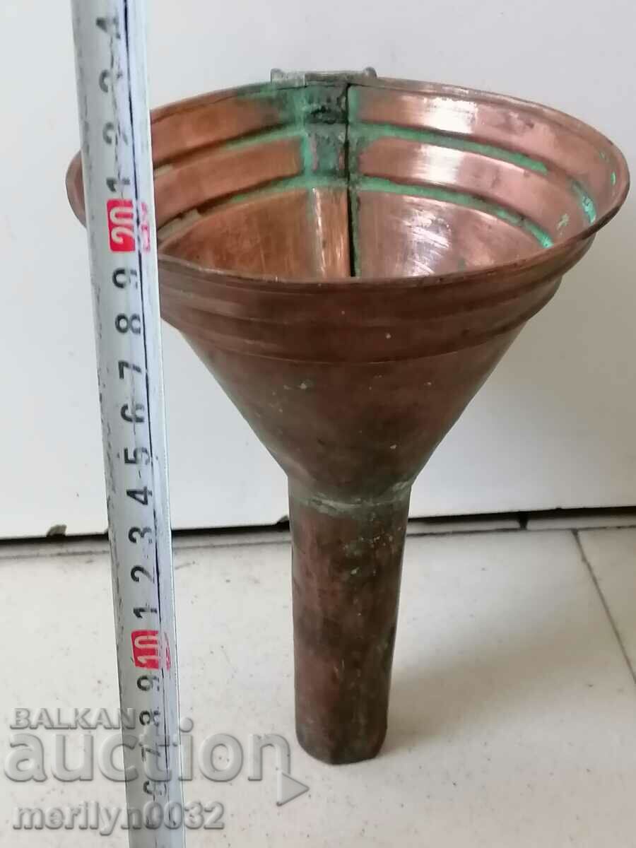 Copper funnel for pouring wine copper copper vessel - 5