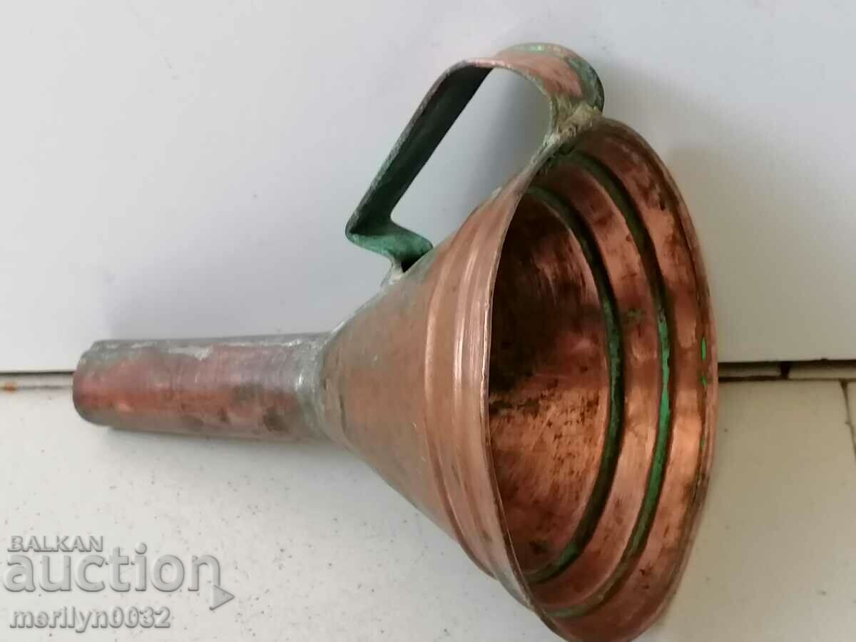 Copper funnel for pouring wine copper copper vessel - 6