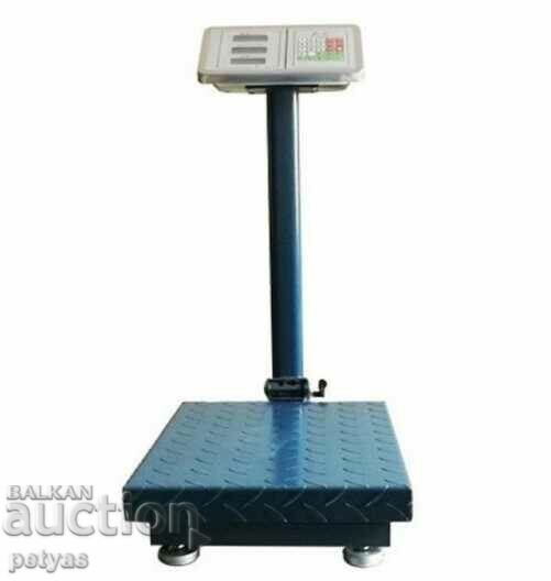 Electronic folding metal scale up to 100 kg.