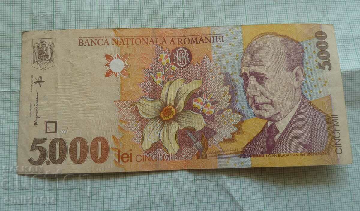 5000 lei 1998 Romania