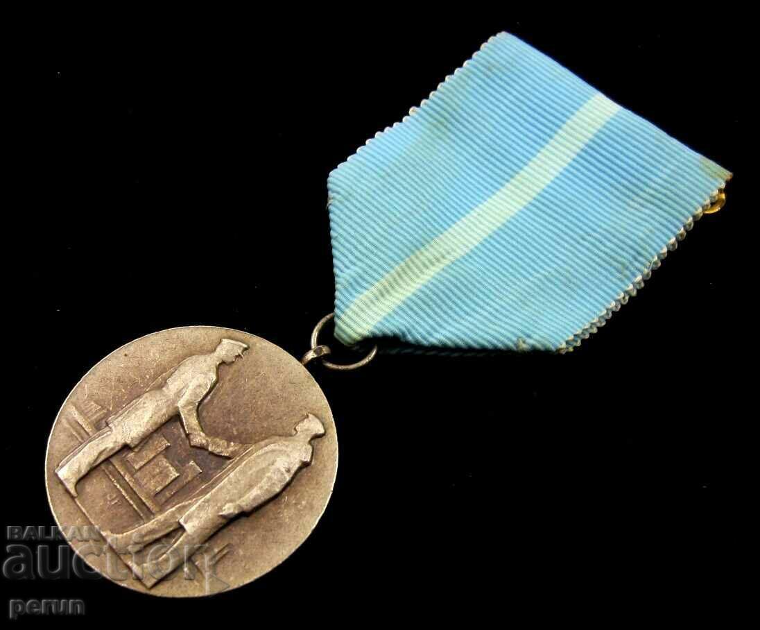 Communism-Medal-For voluntary work in favor of socialism - 5 Communism-Medal-For voluntary work in favor of socialism - 5