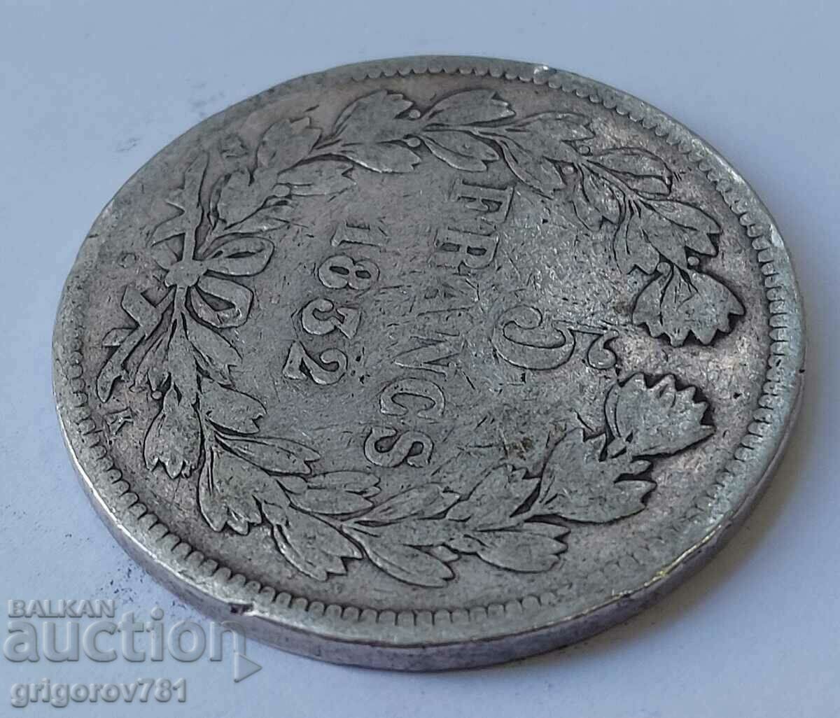 Delivery of 5 francs silver France 1832 Louis Philippe silver coin # 1