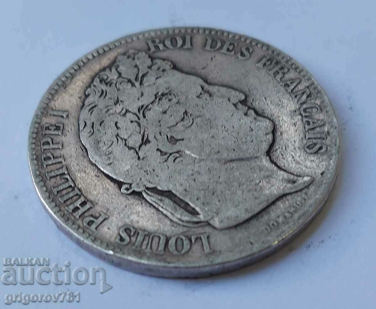 5 francs silver France 1832 Louis Philippe silver coin # 1 - 6