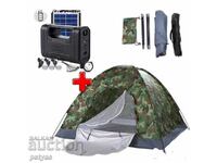 Tent + Mobile solar lighting system