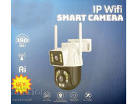 6 Mpx dual WiFi camera, night vision, 360°, iCSee, UHD, SD