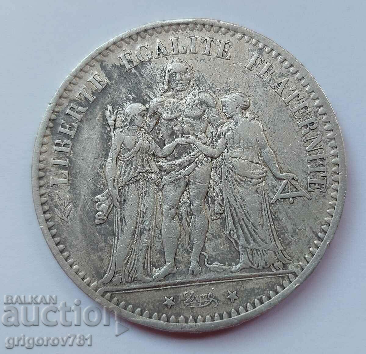 Ασημένιο 5 φράγκα Γαλλία 1875 Ένα ασημένιο νόμισμα #17 με τιμή € 34.26 | 67.01 BGN