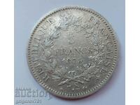 5 francs silver France 1875 A silver coin # 17