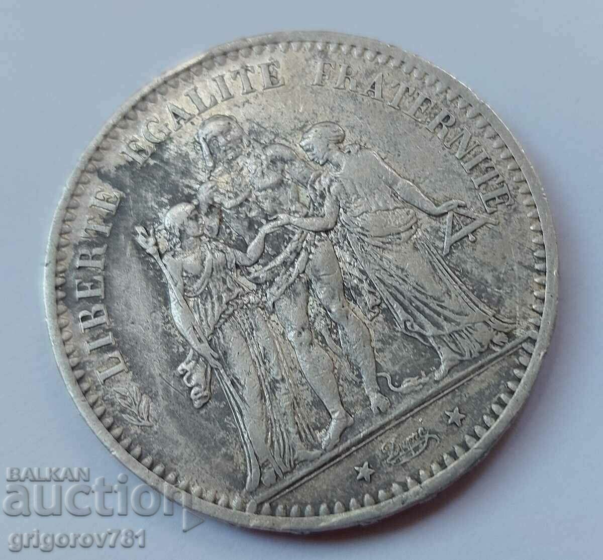 Δημοπρασία Ασημένιο 5 φράγκα Γαλλία 1875 Ένα ασημένιο νόμισμα #18