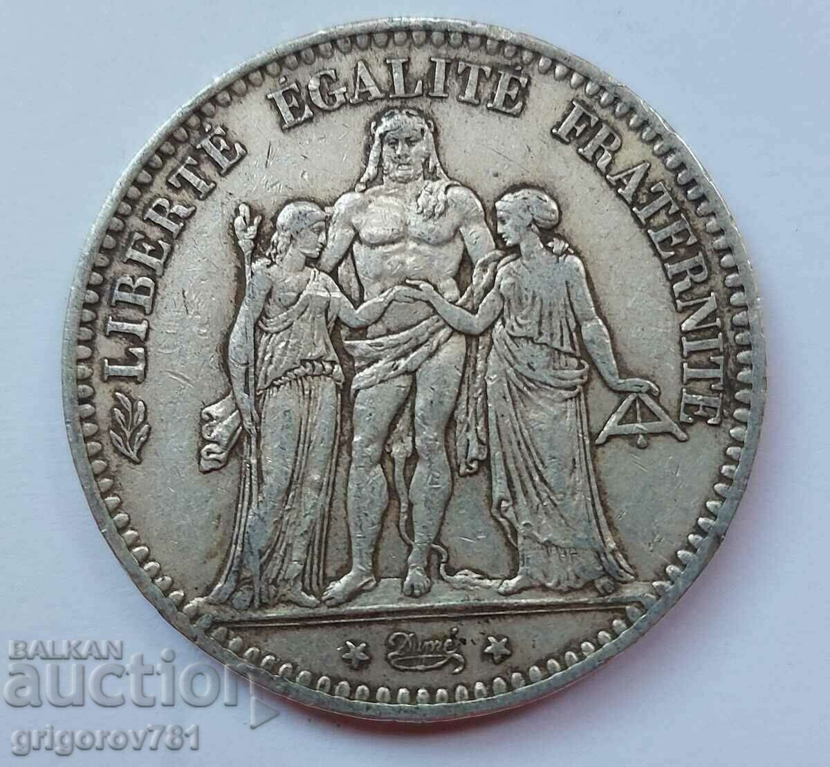 Ασημένιο 5 φράγκα Γαλλία 1875 Ένα ασημένιο νόμισμα #19 με τιμή € 34.26 | 67.01 BGN