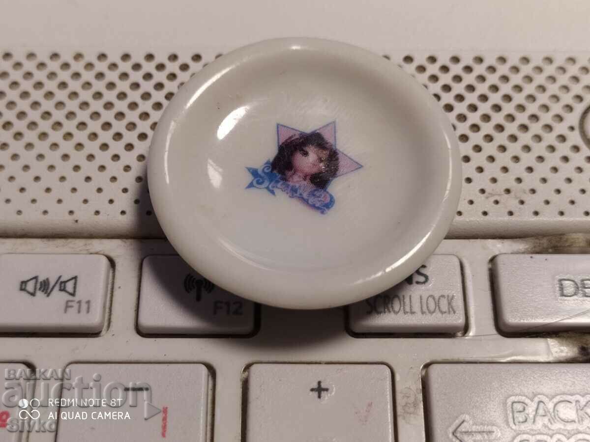 Toy Porcelain saucer small for dolls