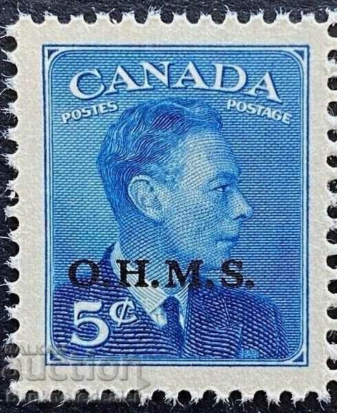 Καναδική 5c KGVI POSTES-POSTAGE O.H.M.S MH