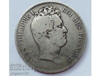 Ασημένιο 5 φράγκα Γαλλία 1830 - ασημένιο νόμισμα # 24