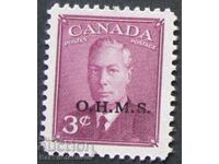 Canada 3c 1949-51 o.h.m.s. επιτύπωση MH