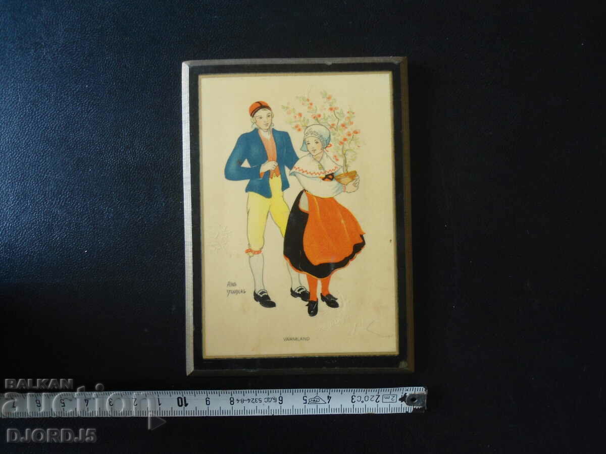 Old painting, wood, souvenir - 7 Old painting, wood, souvenir - 7