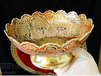 Бронзова фруктиера 720 гр.,клетъчен емайл.