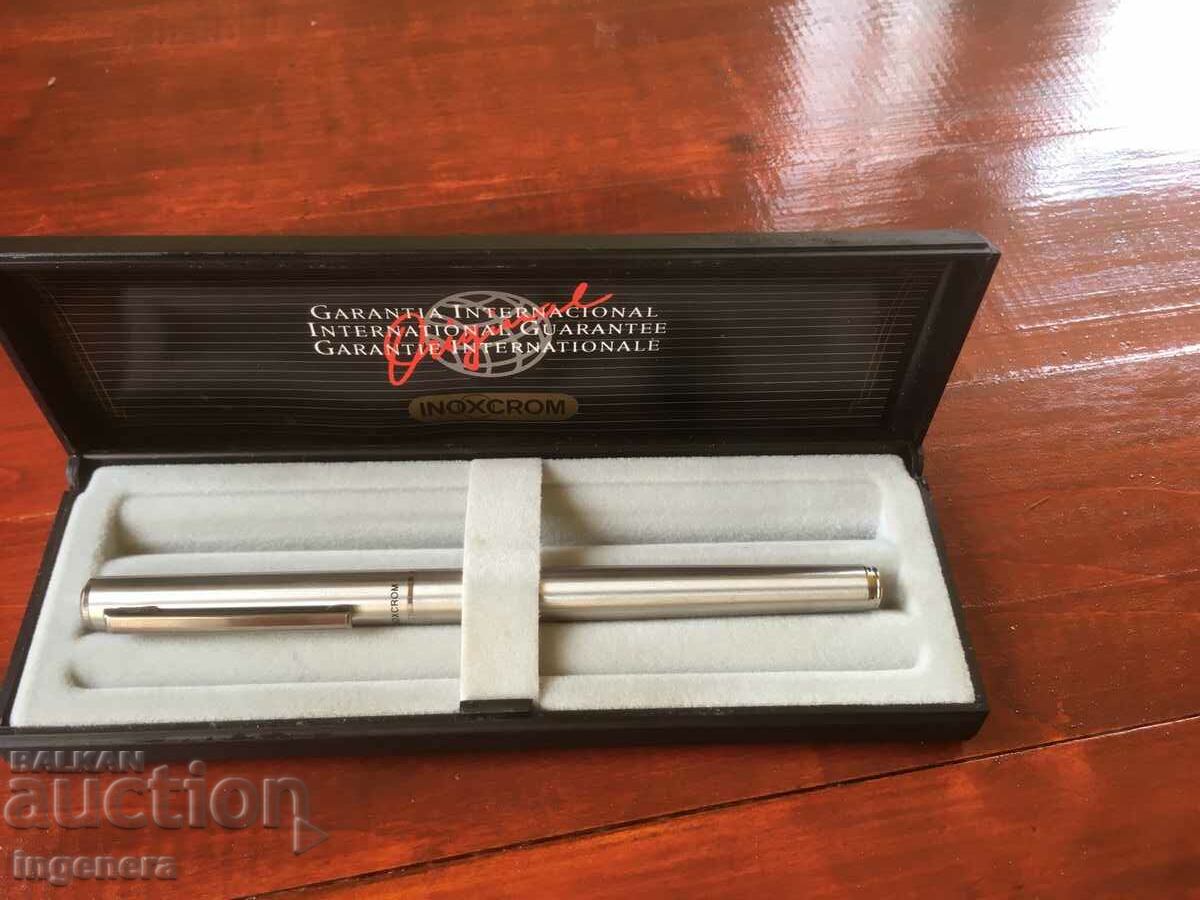 "INOXCROM" PEN GOLDEN NEW BOX with price 25.00 BGN | € 12.78