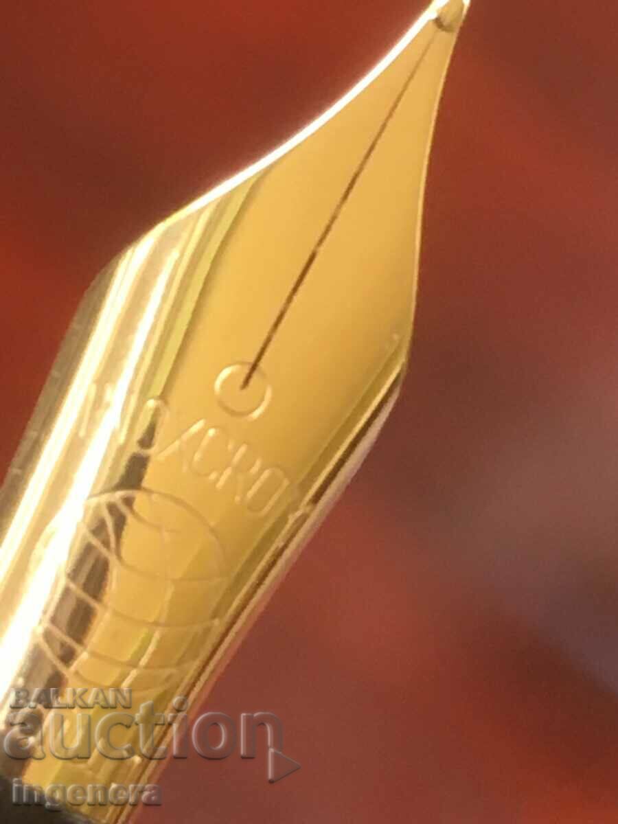 Auction  "INOXCROM" PEN GOLDEN NEW BOX