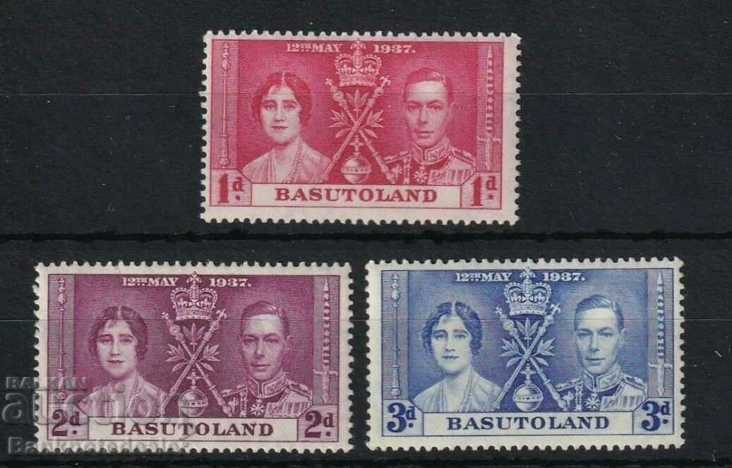 BASUTOLAND 1937 GVI Coronation Set LMM