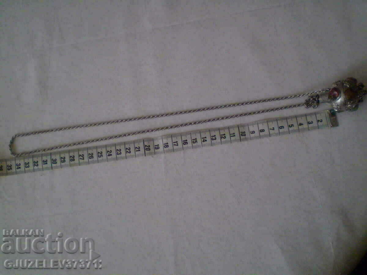 Auction Collectible perfume bottle inlaid with stones. Auction Collectible perfume bottle inlaid with stones.