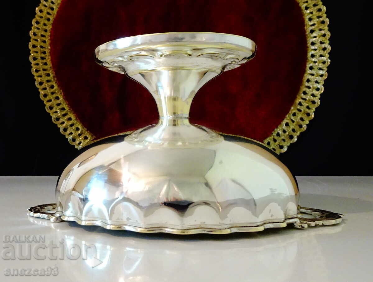 Silver-plated fruit bowl, bonbonniere. - 6 Silver-plated fruit bowl, bonbonniere. - 6