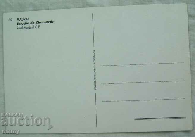 Auction Postcard Chamartin Stadium, Real Madrid Auction Postcard Chamartin Stadium, Real Madrid