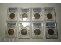 Australia 1 penny 1919 Double dot AU55 PCGS Collection Monede