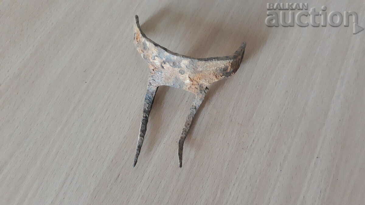 Delivery of antique wrought bodler with spikes Delivery of antique wrought bodler with spikes