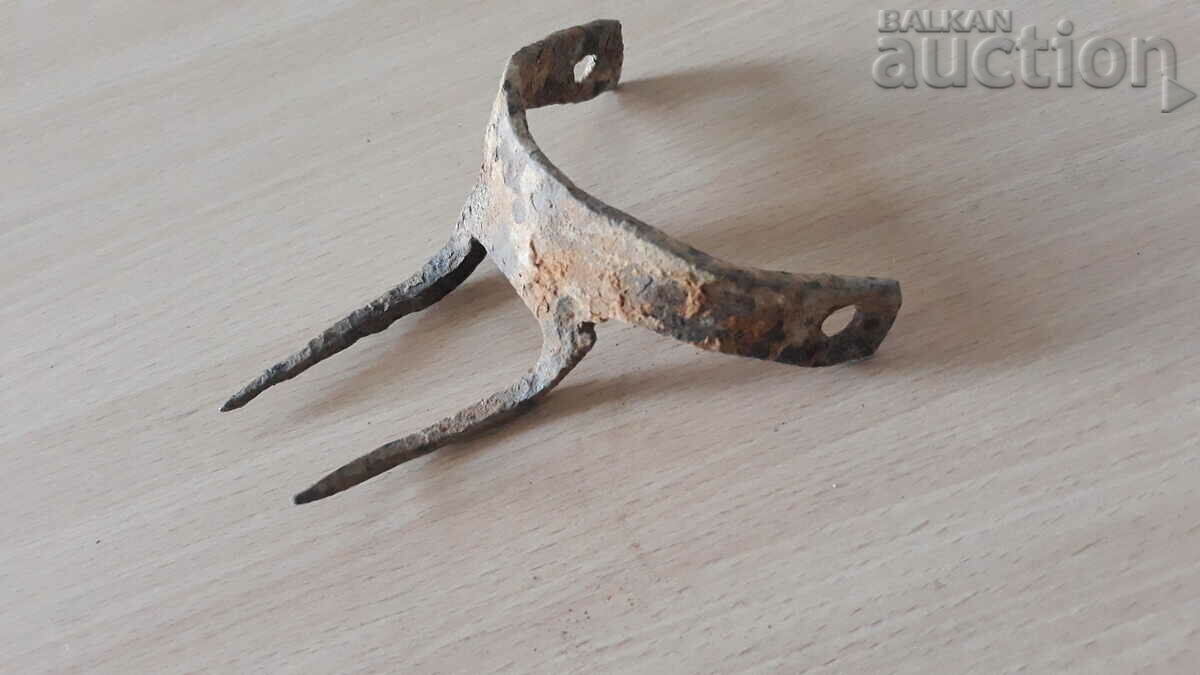 antique wrought bodler with spikes - 5 antique wrought bodler with spikes - 5