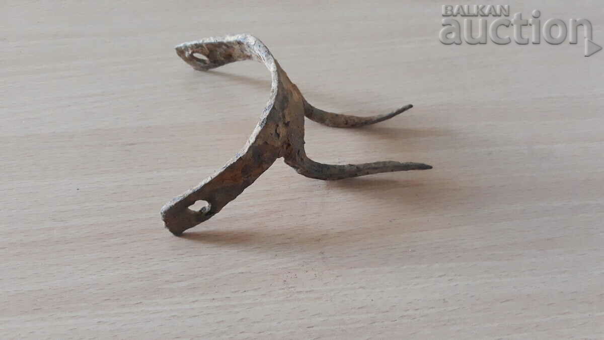 antique wrought bodler with spikes - 6 antique wrought bodler with spikes - 6