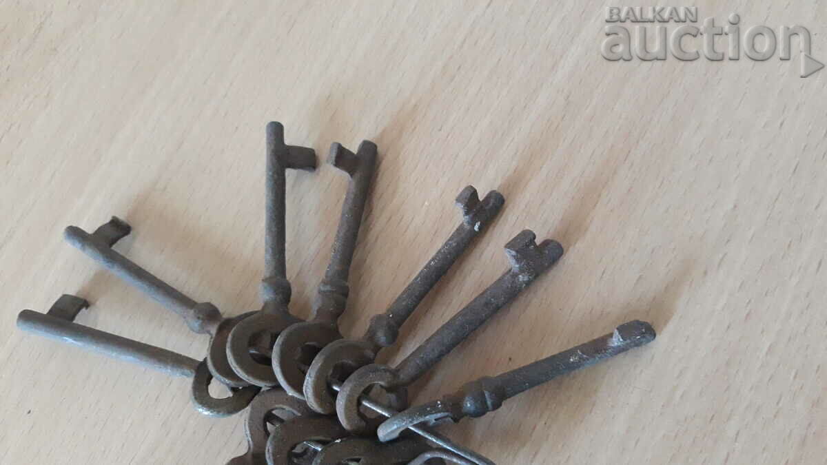 Licitație Blocare cheie antică cheie cheie cheie lot Licitație Blocare cheie antică cheie cheie cheie lot