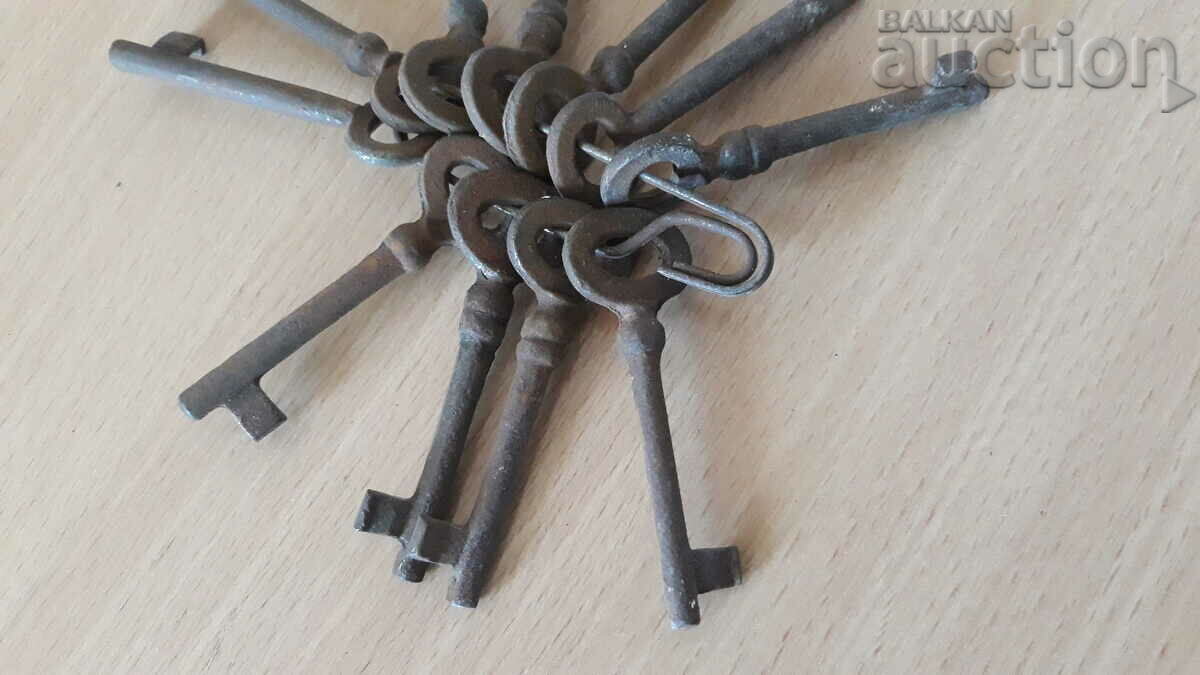 Blocare cheie antică cheie cheie cheie lot - 5 Blocare cheie antică cheie cheie cheie lot - 5
