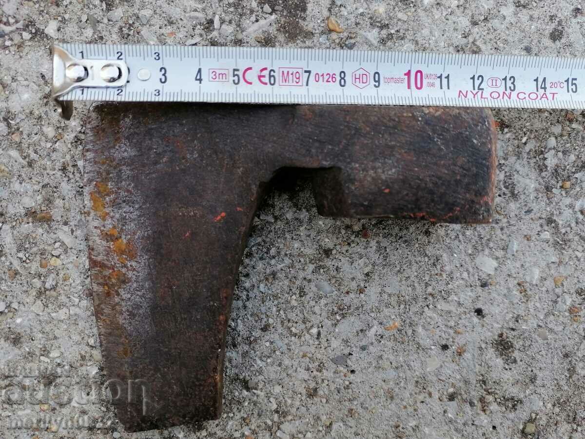 Стара брадва топор инструмент  ковано желязо - 7