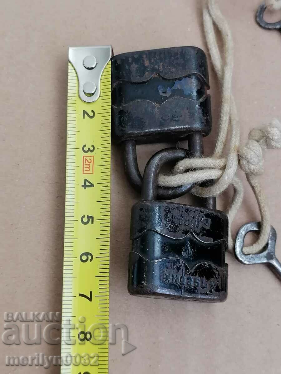 2 λουκέτα με 1 λουκέτο μάνδαλο λουκέτου - 6