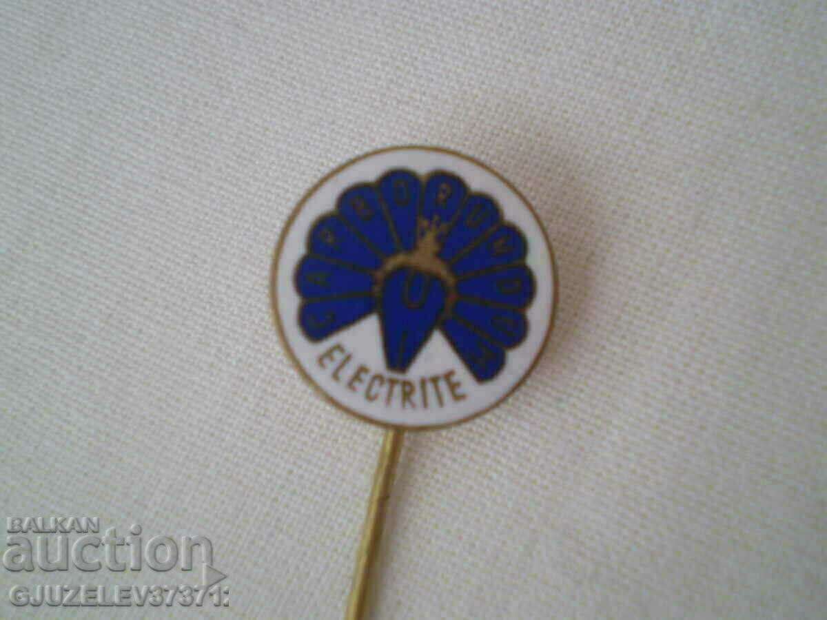 Badge with carborundum electric pin Zukov Praha - 5 Badge with carborundum electric pin Zukov Praha - 5
