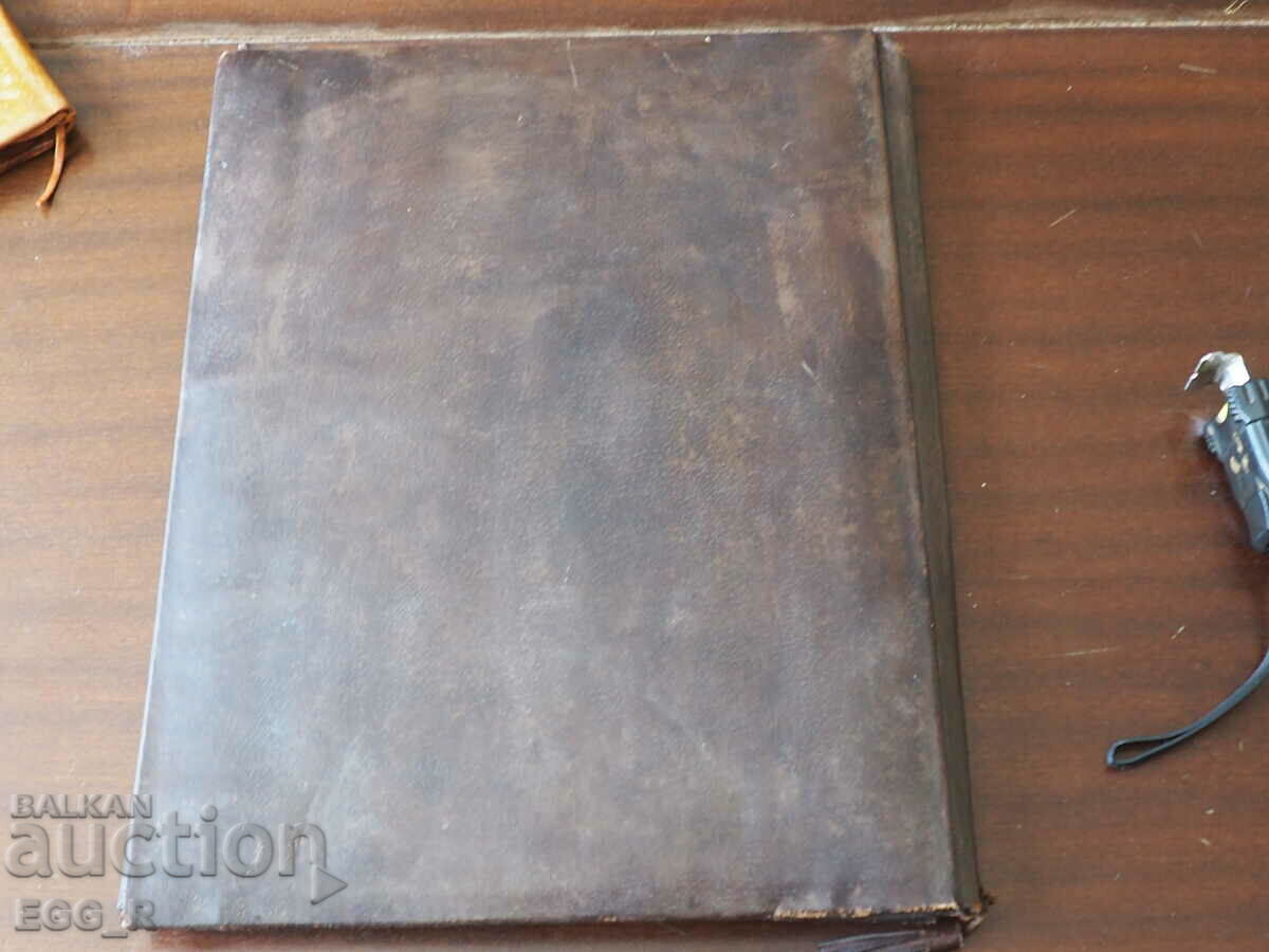 Old leather leather folder Sofia - 5