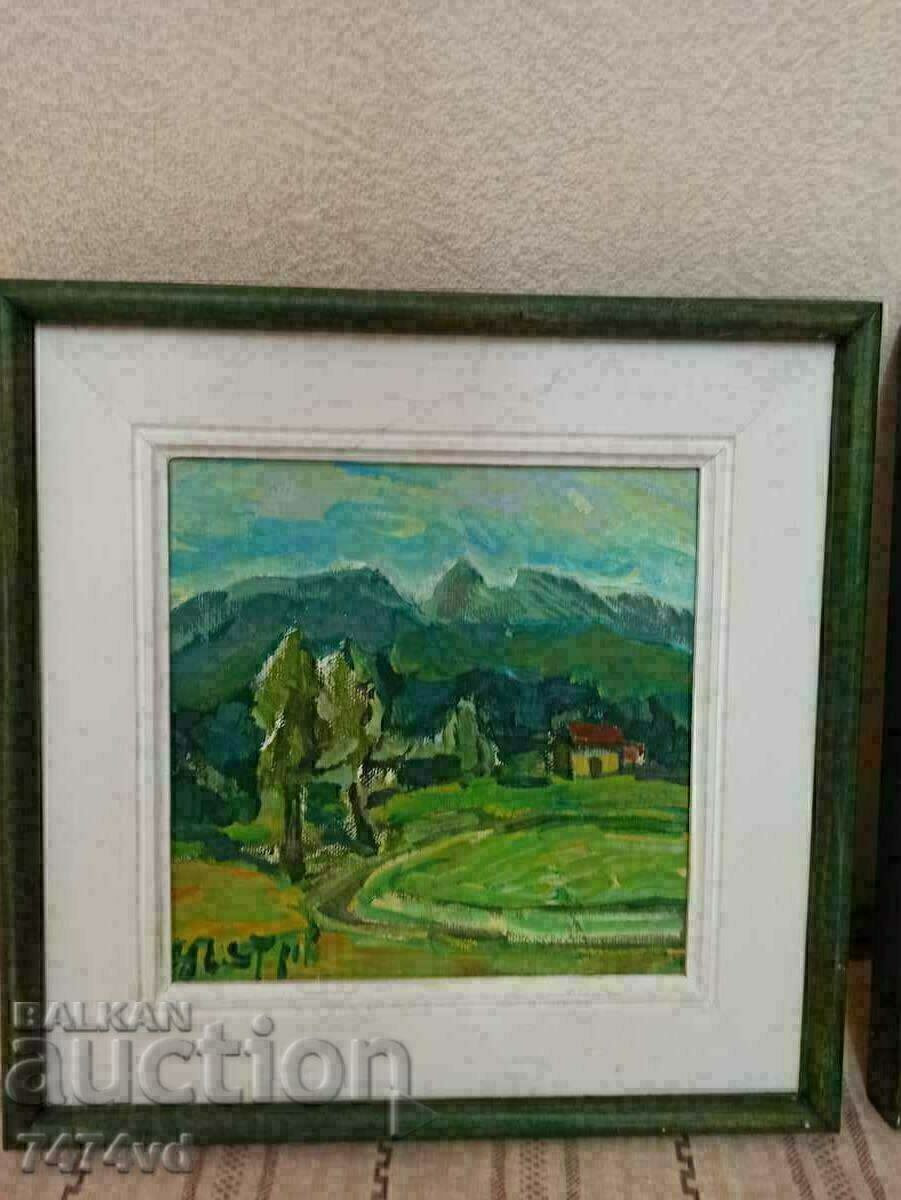 2 PAINTINGS BY CHAVDAR PETROV with price 1100.00 BGN | € 562.42