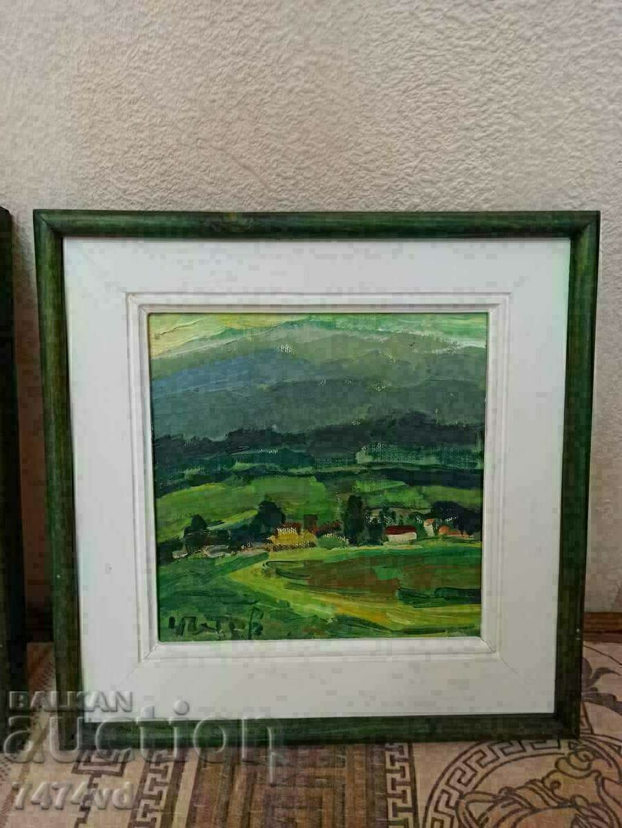 Delivery of 2 PAINTINGS BY CHAVDAR PETROV