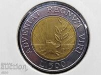 САН МАРИНО 1993, 500 ЛИРИ, монета, монети