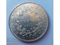 Ασημένιο 10 φράγκων Γαλλία 1965 - ασημένιο νόμισμα # 4