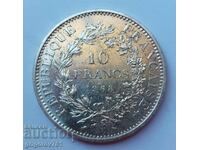Ασημένιο 10 φράγκα Γαλλία 1968 - ασημένιο νόμισμα # 18